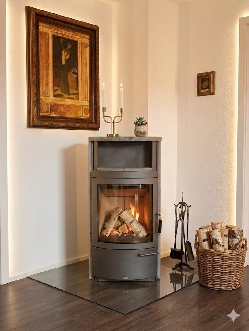 Kamin mit Speichersteinen