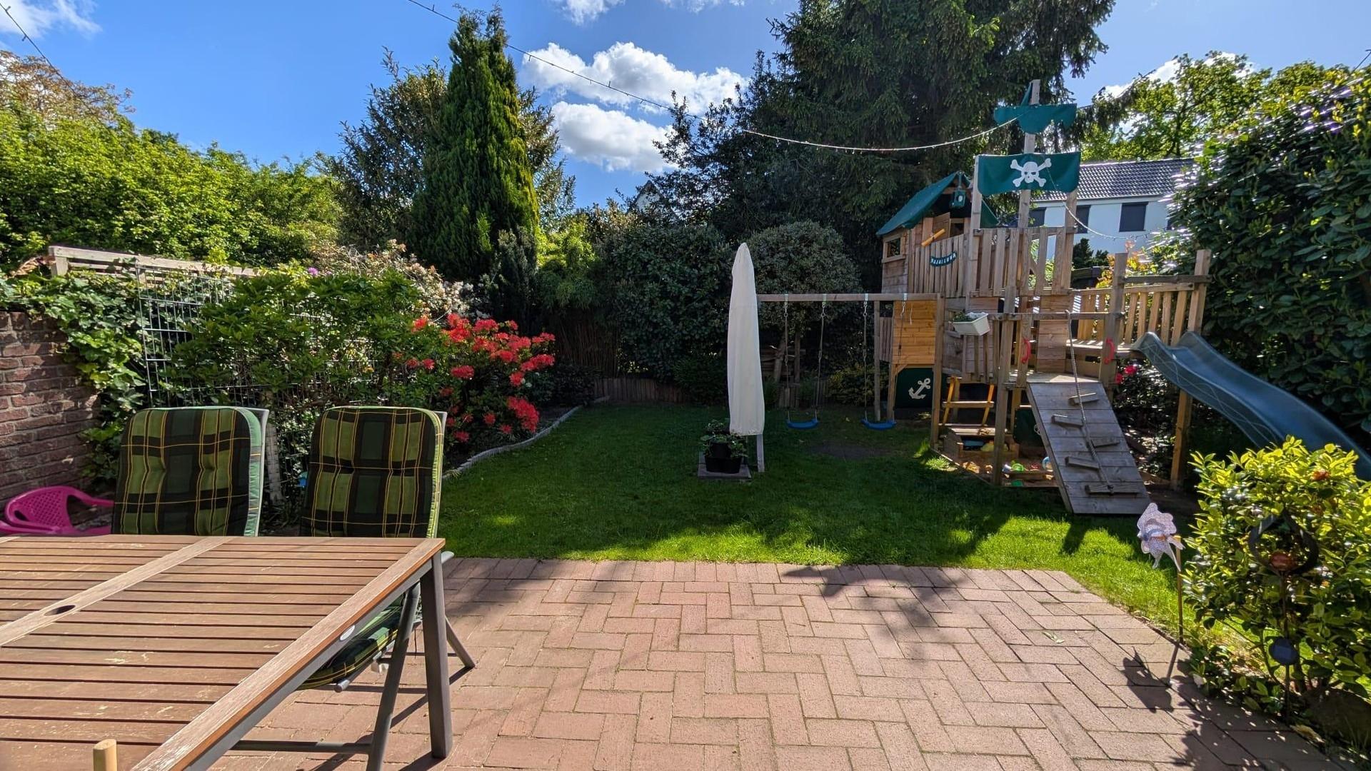 Garten aus Terassensicht
