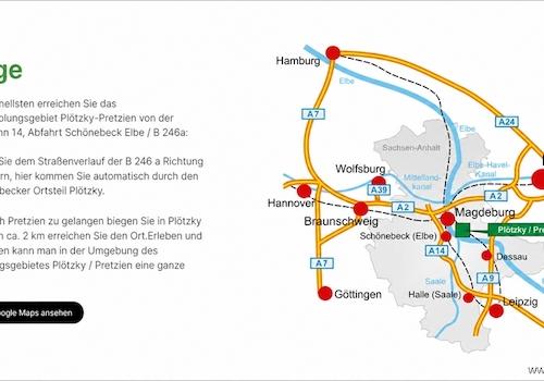 Überregionale Lage des Campingplatzes