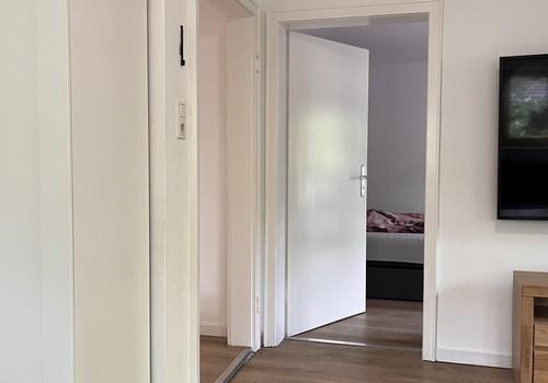 Wohnzimmer Blick Schlafzimmer