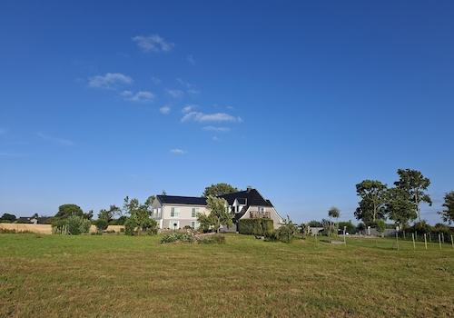 Blick von der Grundstückgrenze