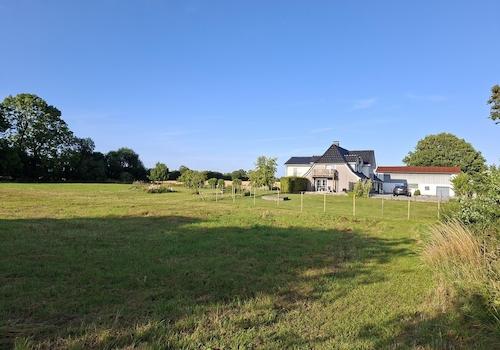 Blick von der Grundstückgrenze