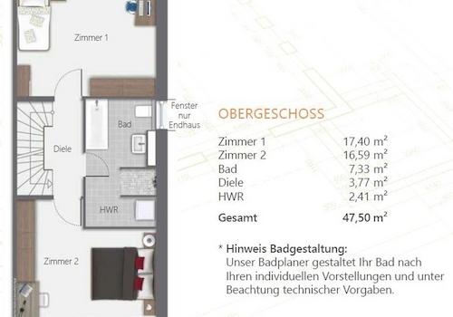 Grundriss Obergeschoss