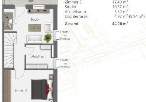 Grundriss Dachgeschoss