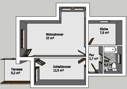 Grundriss Wohnung