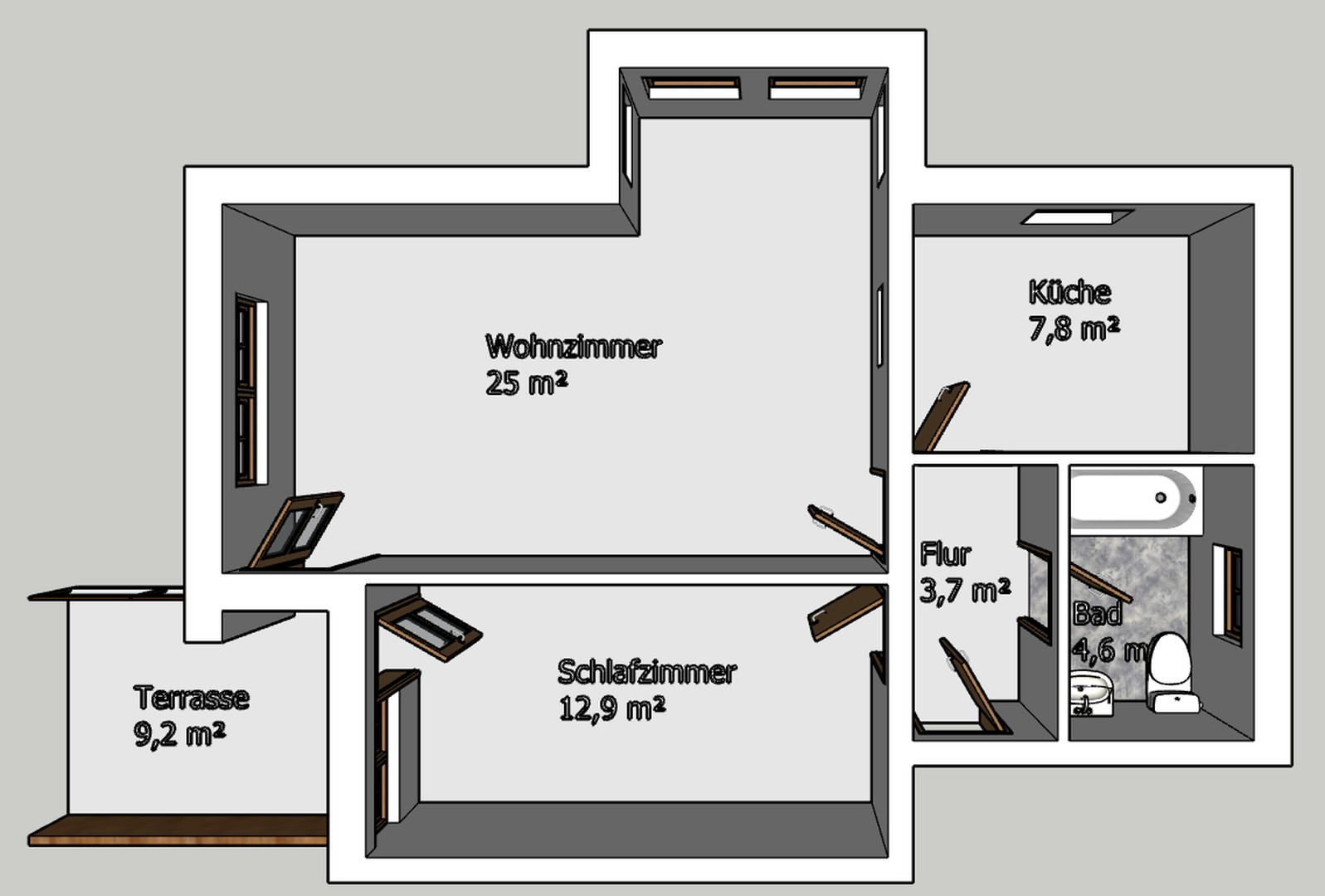 Grundriss Wohnung