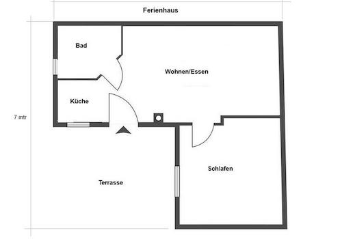 Grundriss Ferienhaus