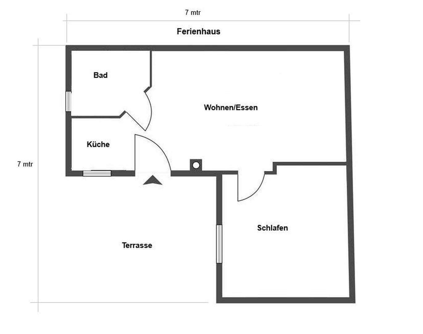 Grundriss Ferienhaus