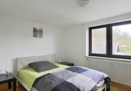 Blick ins Schlafzimmer