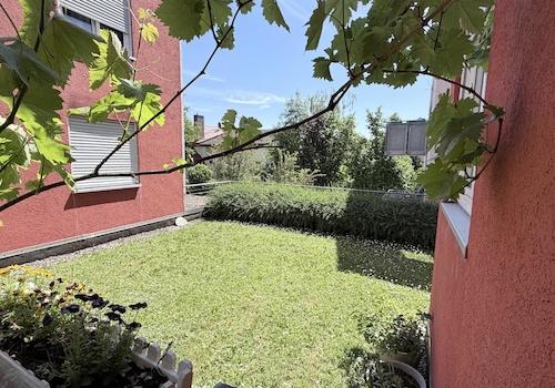 Blick in den Gemeinschaftsgarten