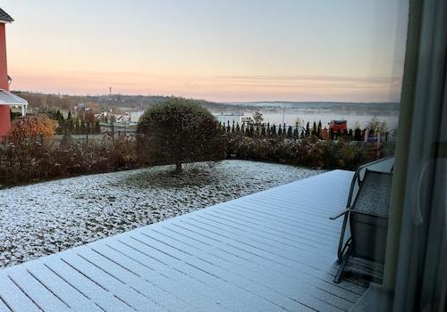 Winterblick aus Schlafzimmer