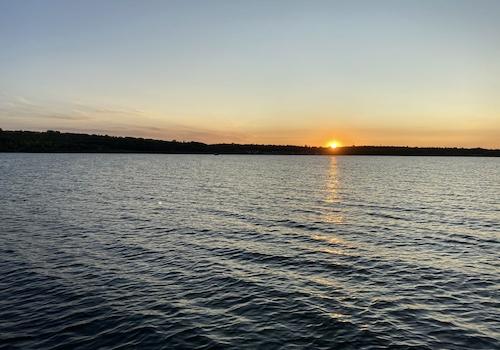 Sonneuntergang am See