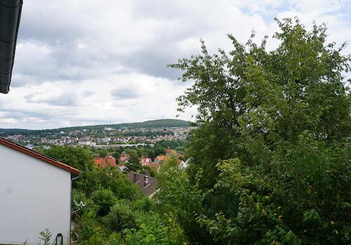 Blick vom Balkon