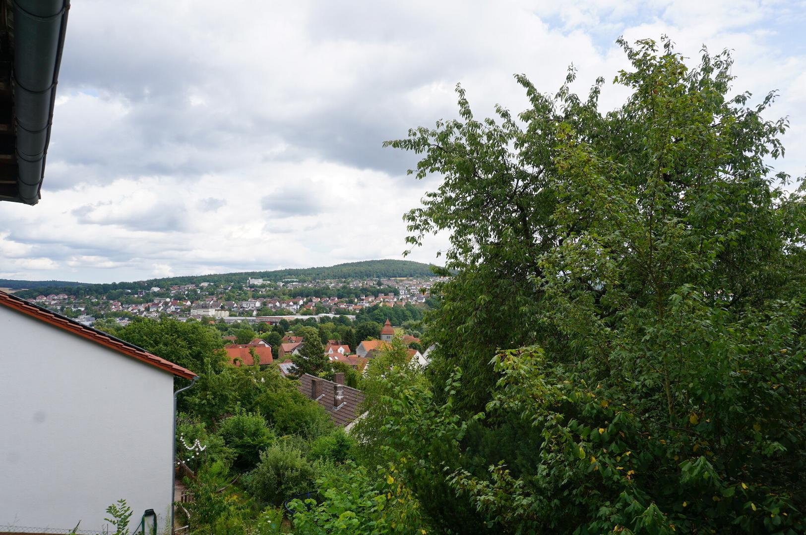 Blick vom Balkon