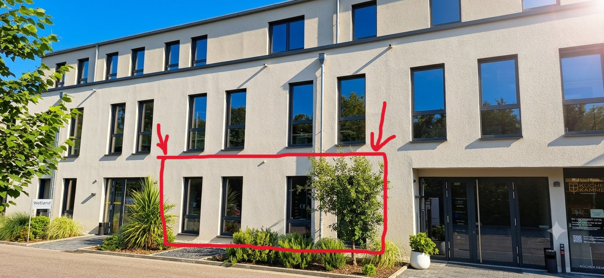 Eingang zum Gebäude