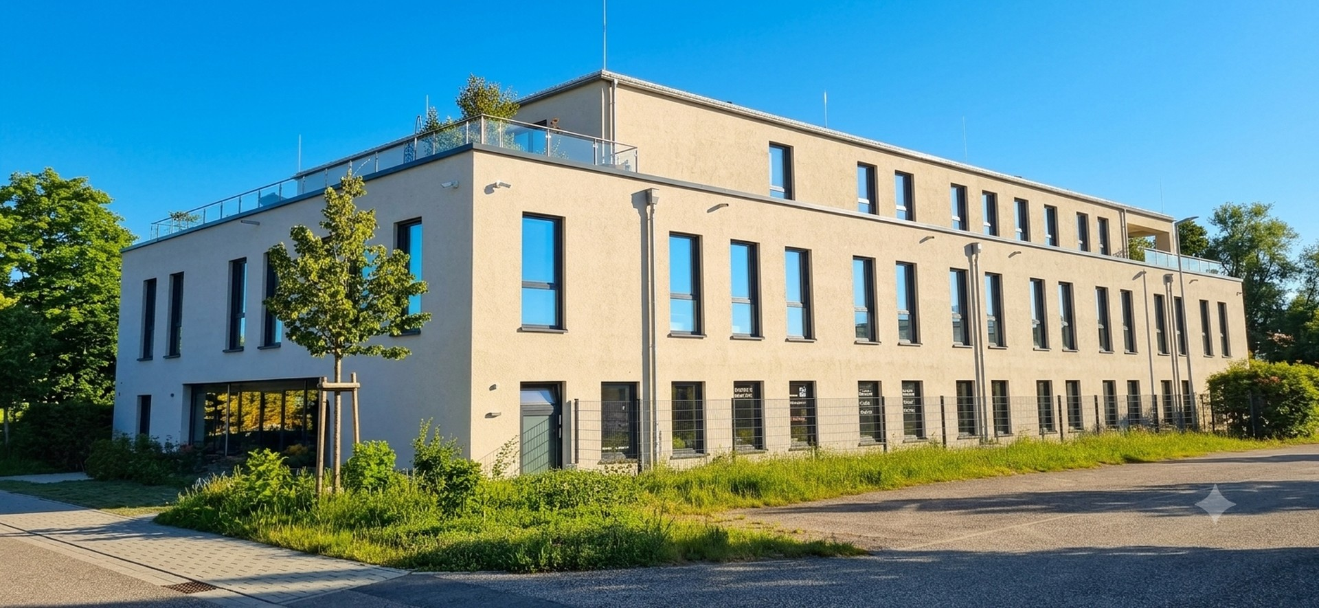 Rückseite des Gebäudes