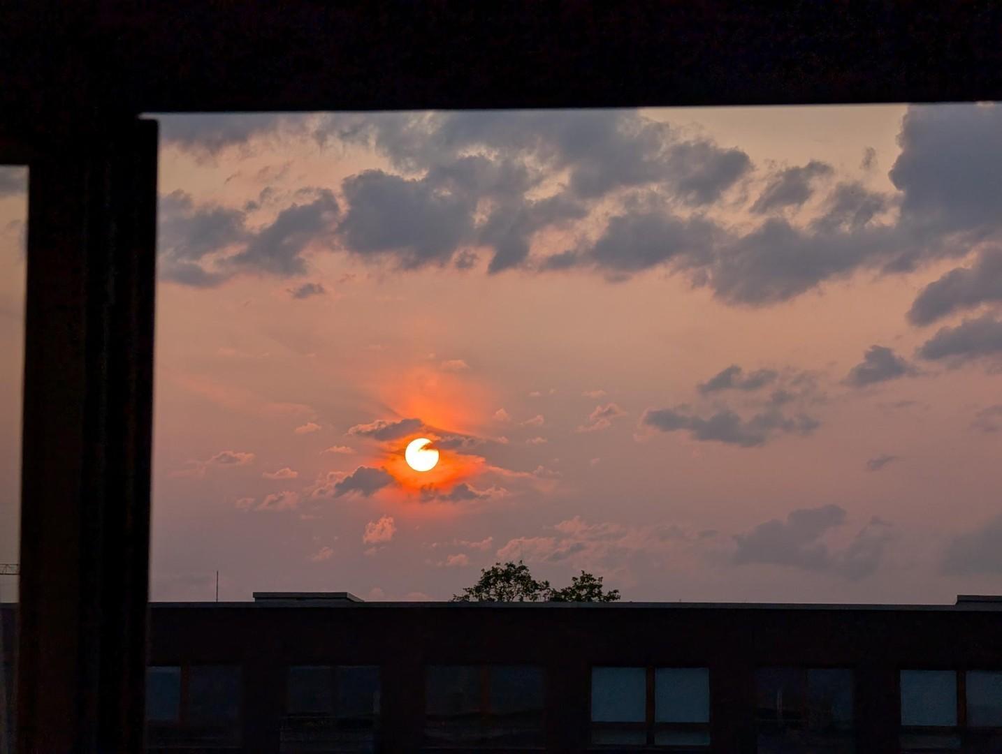 Ausblick Sonnenuntergang