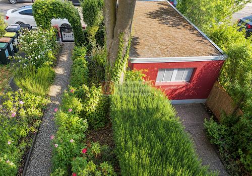 Gartenansicht von oben