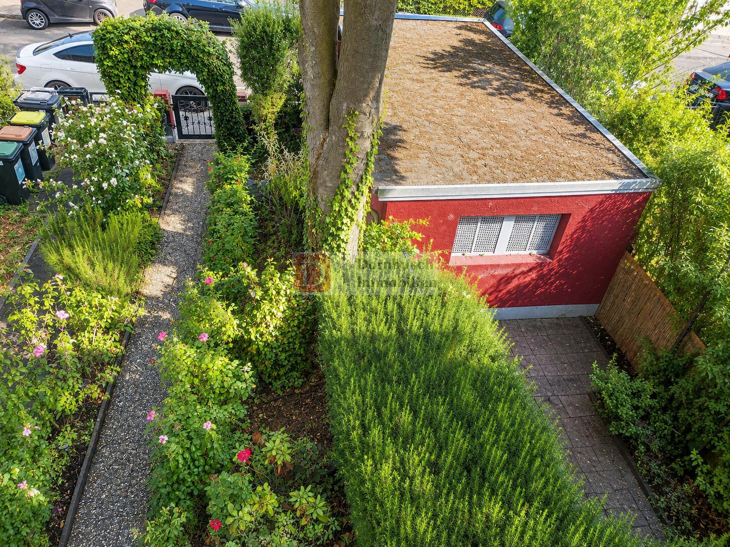 Gartenansicht von oben