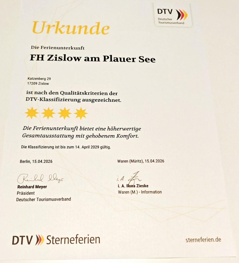 4-Sterne-Auszeichnung