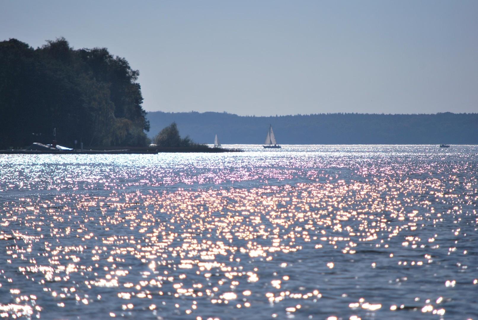 Mit dem Boot auf d. Plauer See