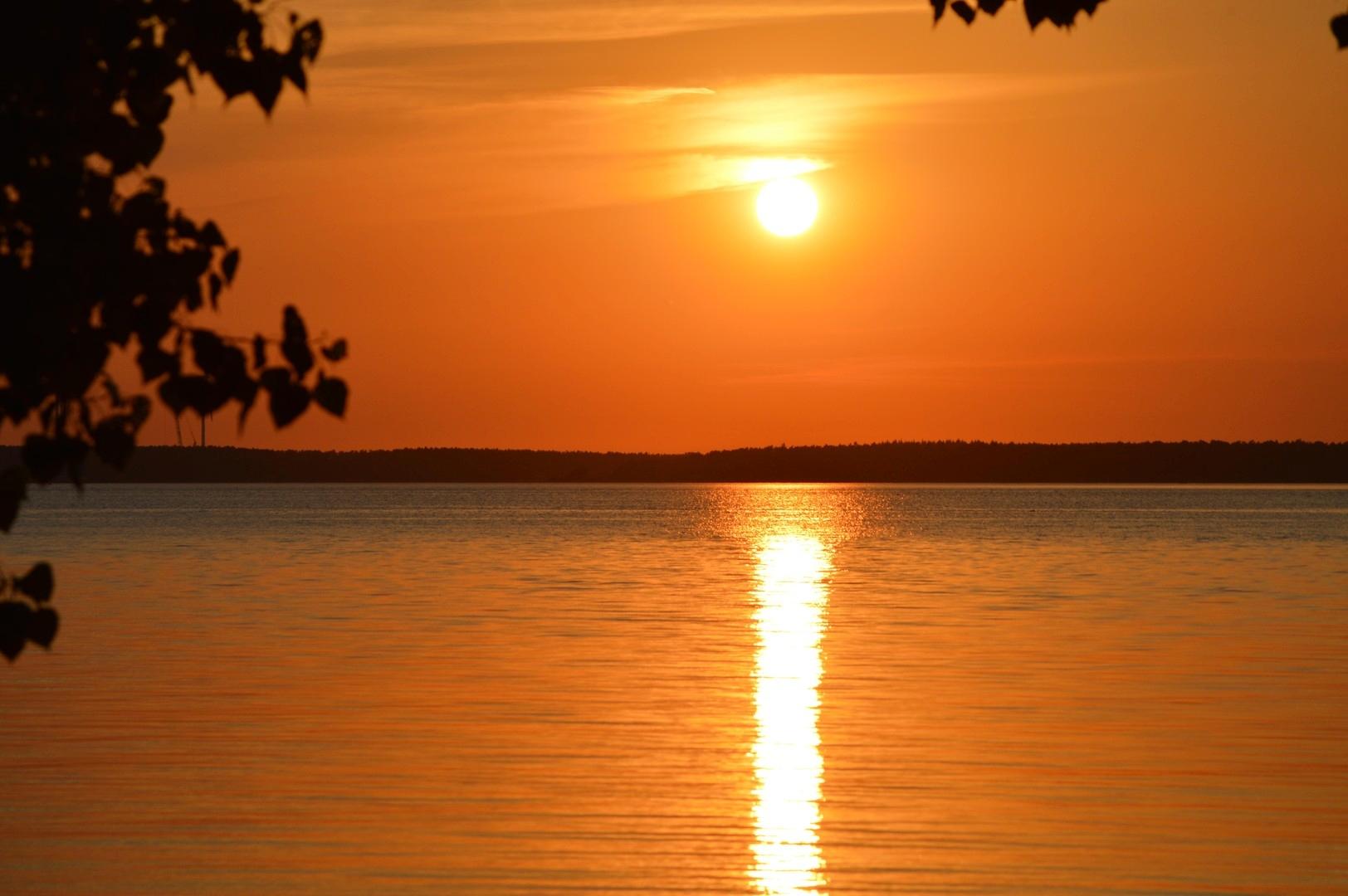 Sonnenuntergang am Plauer See