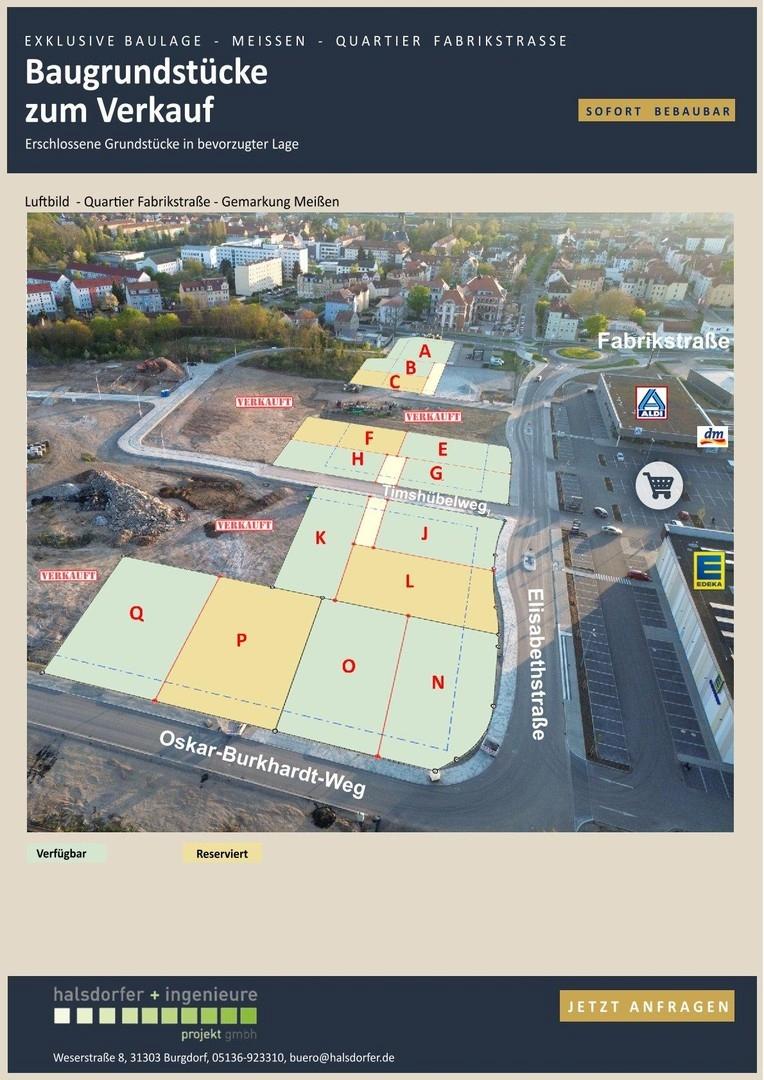 Luftbild Baugrundstücke