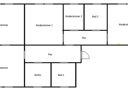 Grundriss 5 Zimmer Wohnung