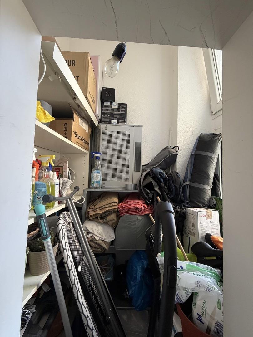 Abstellkammer im Badezimmer