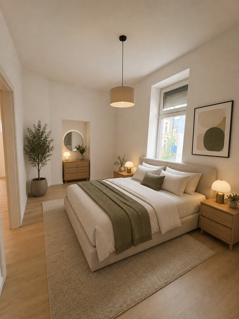 Schlafzimmer KI-generiert