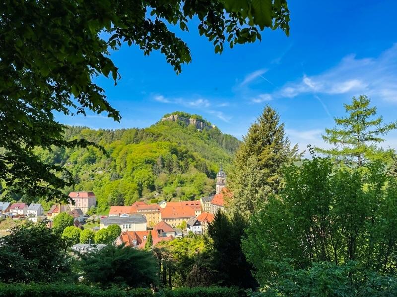 Blick auf Stadt und Festung Königstein