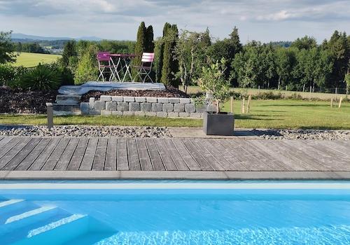 Aussicht vom Pool