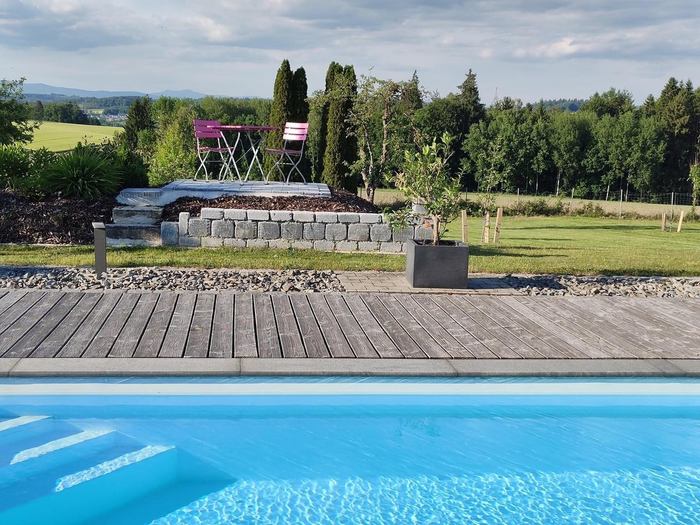 Aussicht vom Pool