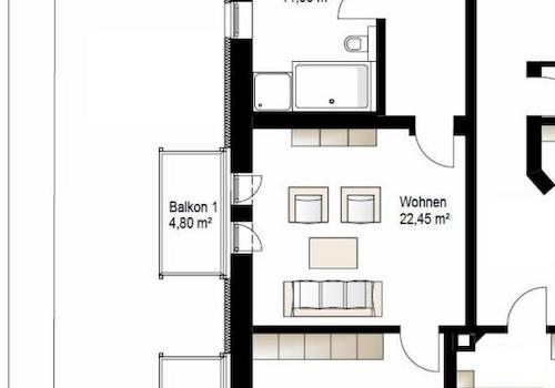 Grundriss Wohnung 5