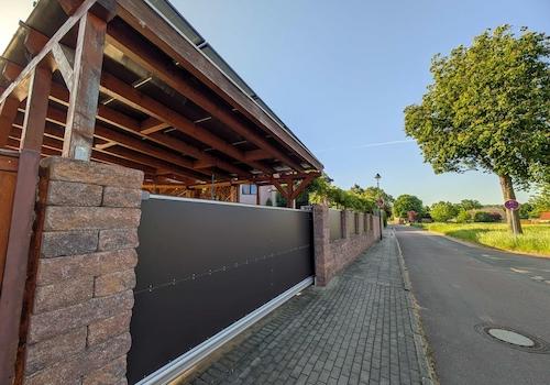 Carport WoMo Einfahrt