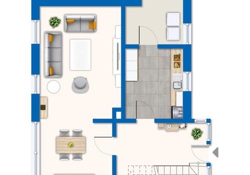 Grundriss Erdgeschoss Haus 2