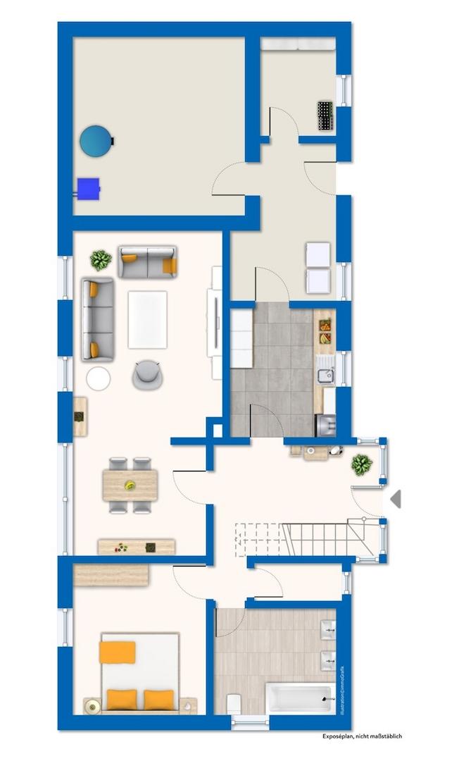 Grundriss Erdgeschoss Haus 2