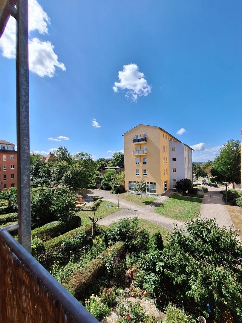 Blick vom Balkon