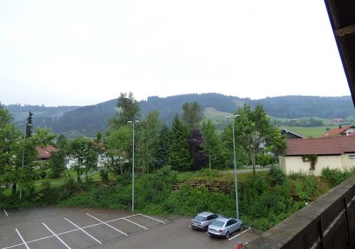 Blick vom Balkon
