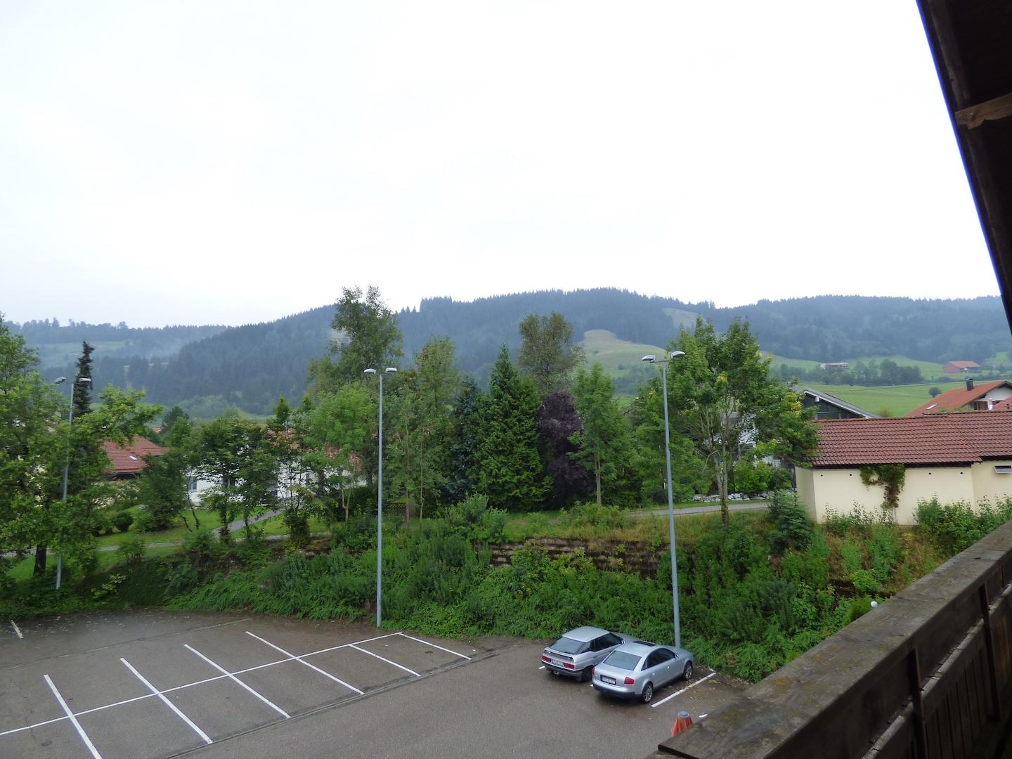 Blick vom Balkon
