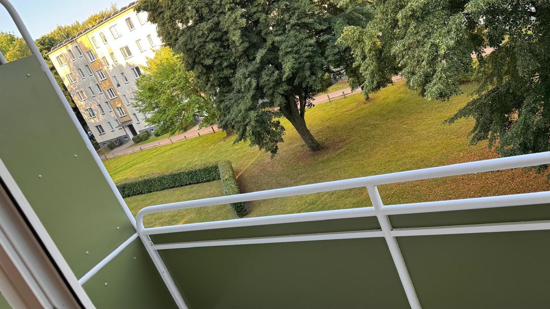 Blick vom Balkon
