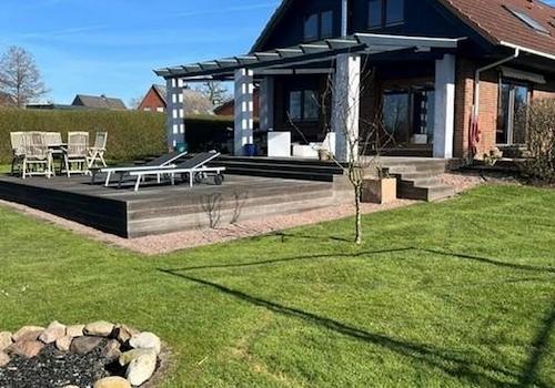 Blick auf die Terrasse