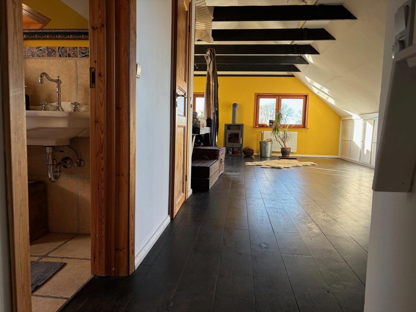 Schlafzimmer mit Sauna