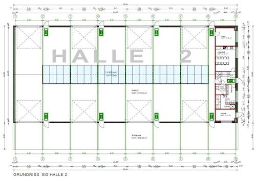 Grundriss Halle 2 EG