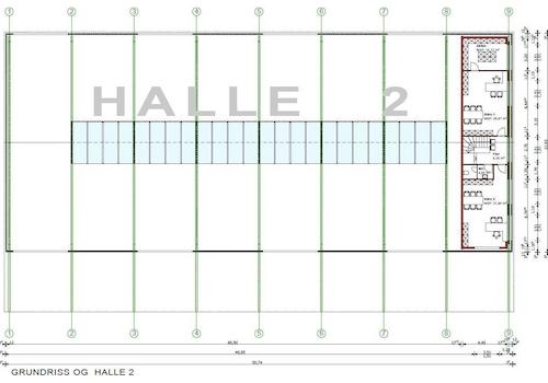 Grundriss Halle 2 OG