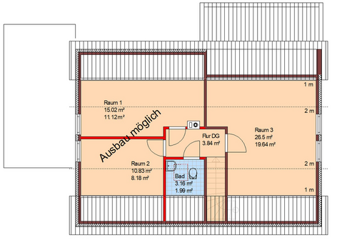 Dachgeschoss evtl. Ausbau