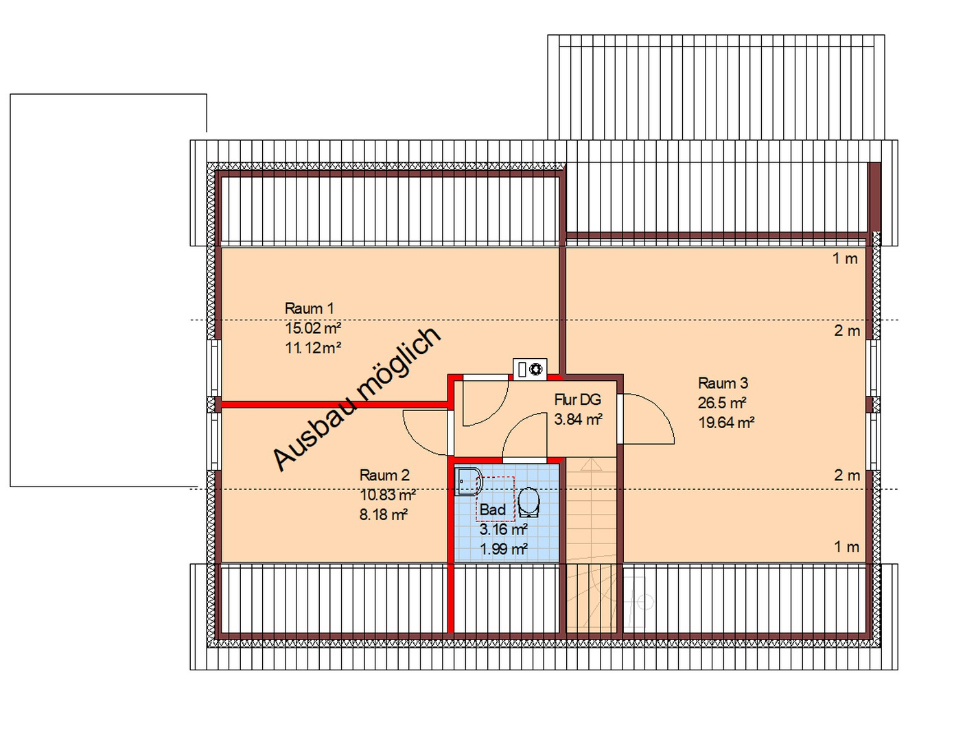 Dachgeschoss evtl. Ausbau
