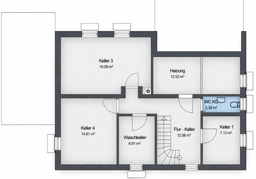 hoher Keller  rund 2 m H.