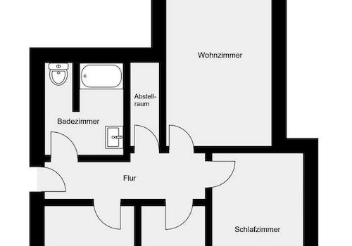 vormaliger Grundriss/ Wohnung