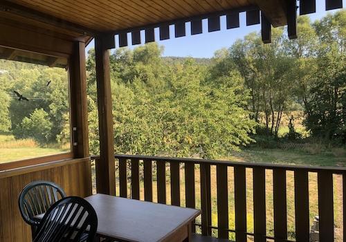 Blick vom Balkon im EG